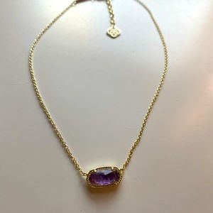 Kendra Scott Elisa Necklace in Amethyst